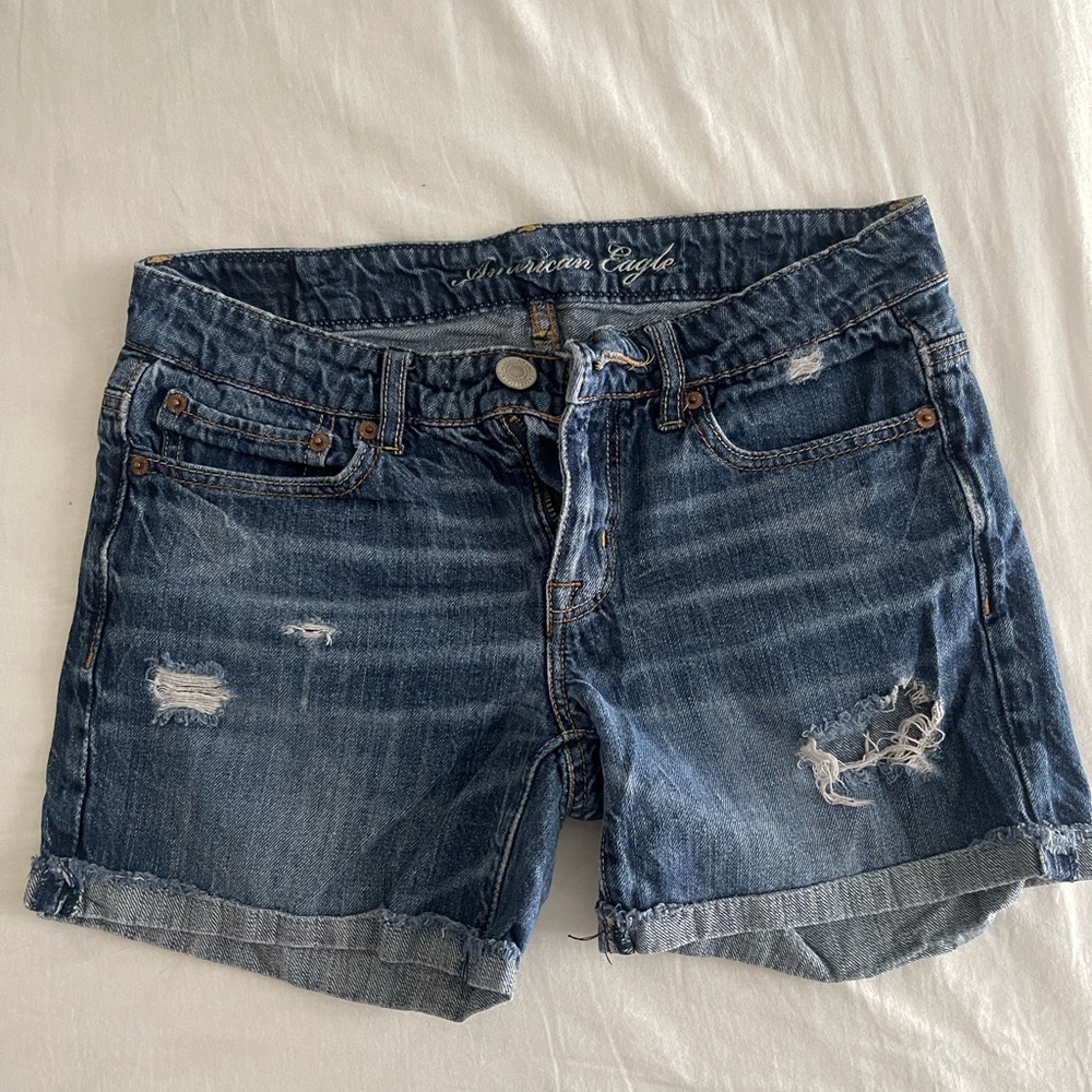 American Eagle Outfitters Women's Blue Denim Shorts